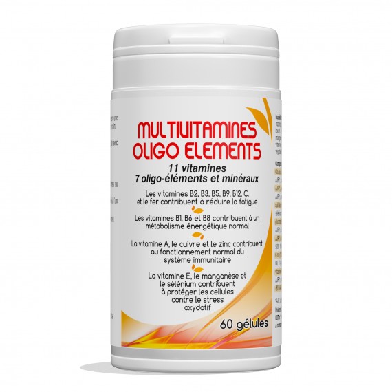 Multi vitaminés minéraux oligo éléments 60 gélules
